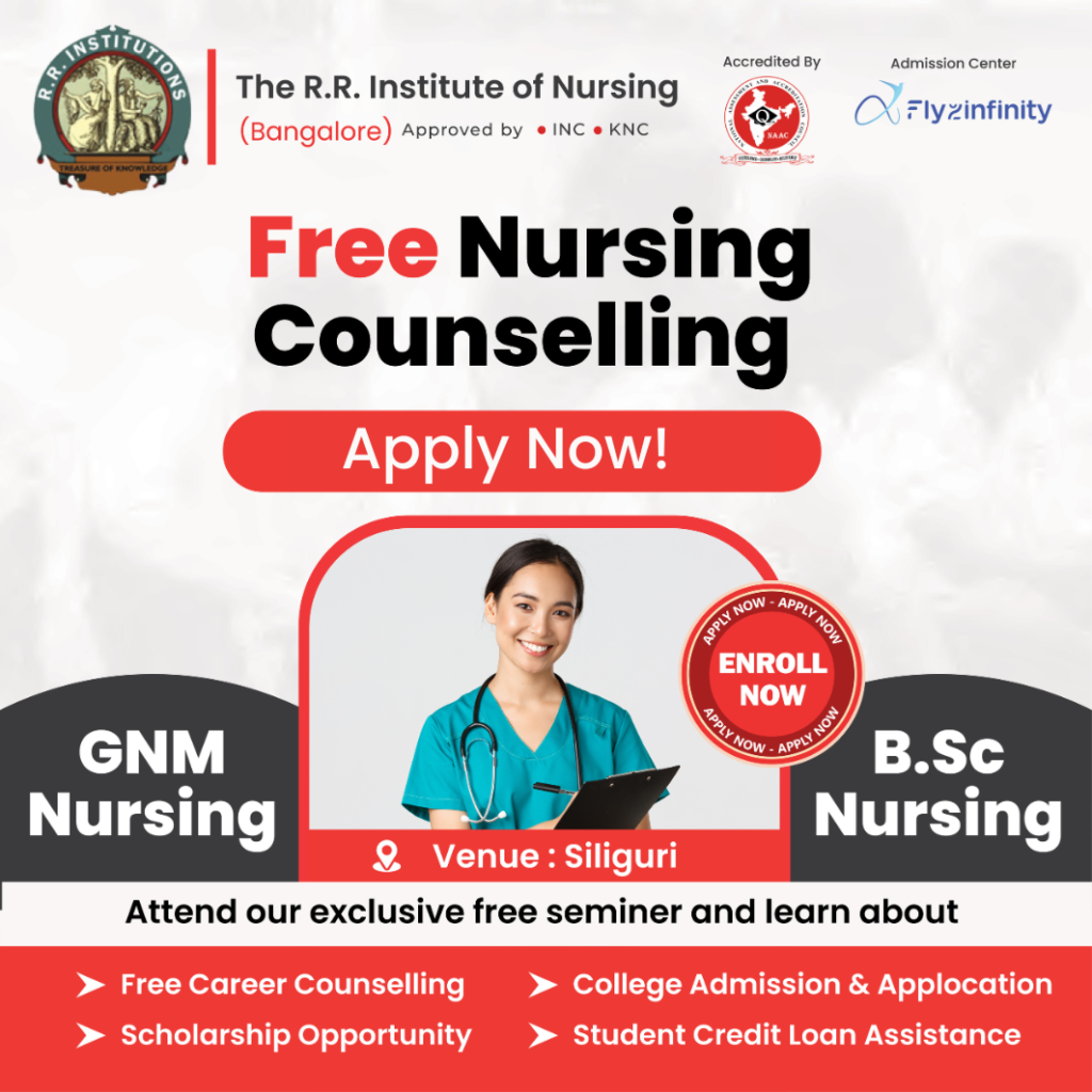 its a nursing college advertising image